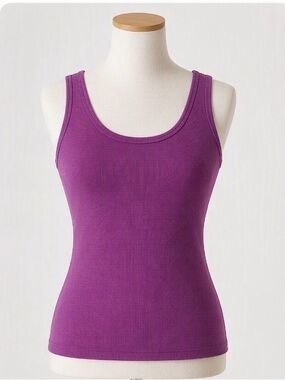 Lane Bryant Bright Fuchsia Scoop Neck Tank